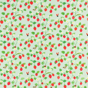 green children's printed fabric from Villa Nova