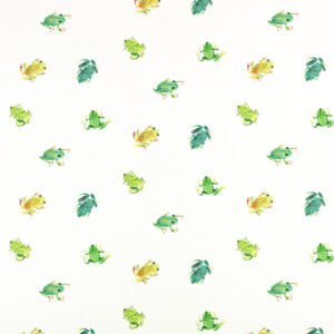 green children's printed fabric from Villa Nova