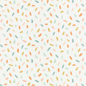 orange children's printed fabric from Villa Nova