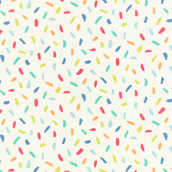 Sprinkles Fabric - Rainbow by multicolour children's printed fabric from Villa Nova
