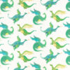 green children's printed fabric from Villa Nova