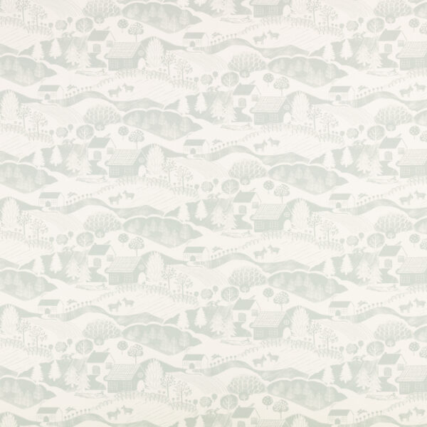 green children's printed fabric from Villa Nova