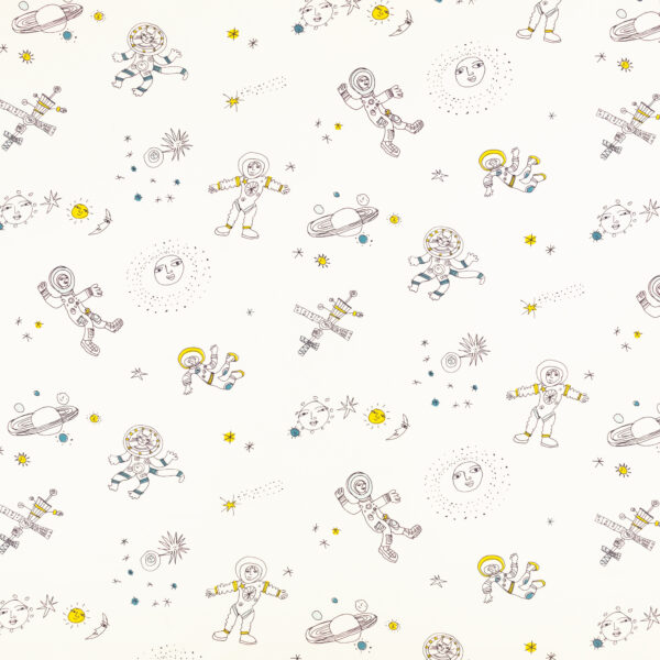 neutral children's printed fabric from Villa Nova