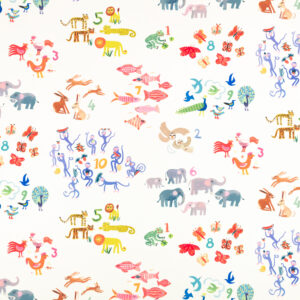 multicolour children's printed fabric from Villa Nova