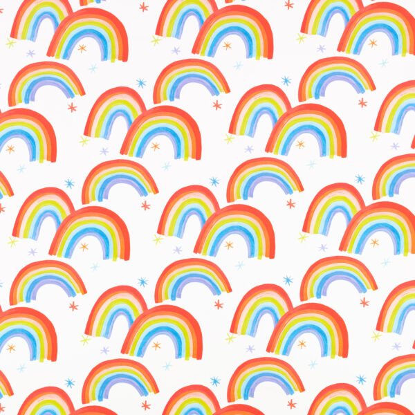 Sing A Rainbow Fabric by multicolour children's printed fabric from Villa Nova