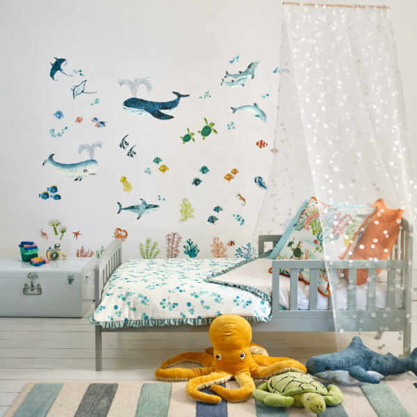 Ocean Bubbles Sheer Fabric - 1 by Ocean Bubbles Sheer Fabric - 1 from