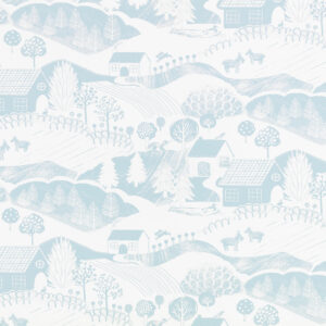 blue children's wallpaper from villa nova