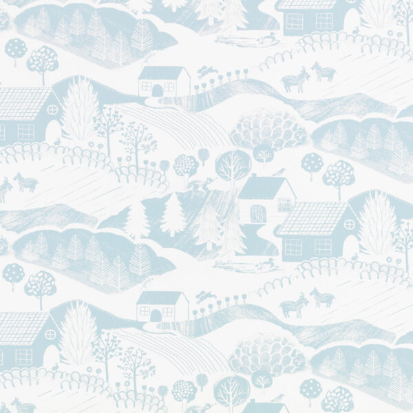 blue children's wallpaper from villa nova