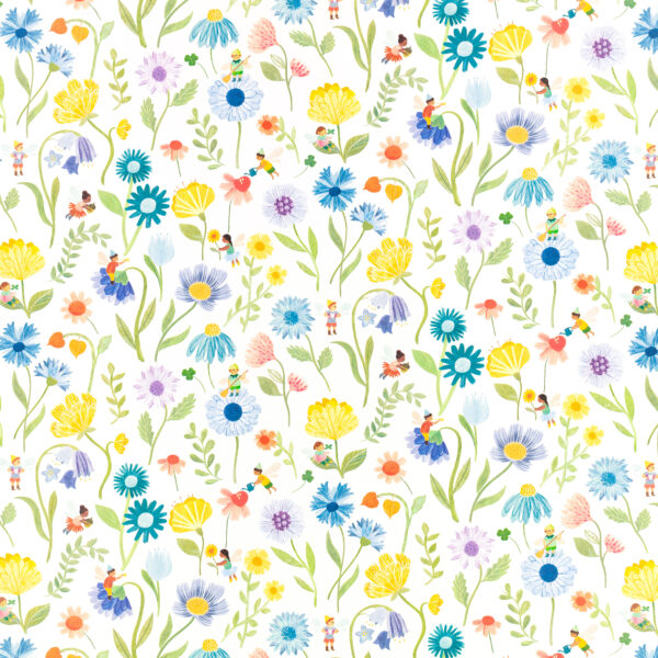 Fairy Garden Wallcovering - 1 by multicolour children's wallpaper from villa nova
