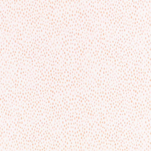 Raindrops Wallcovering - Blush by orange spotted wallpaper from villa nova