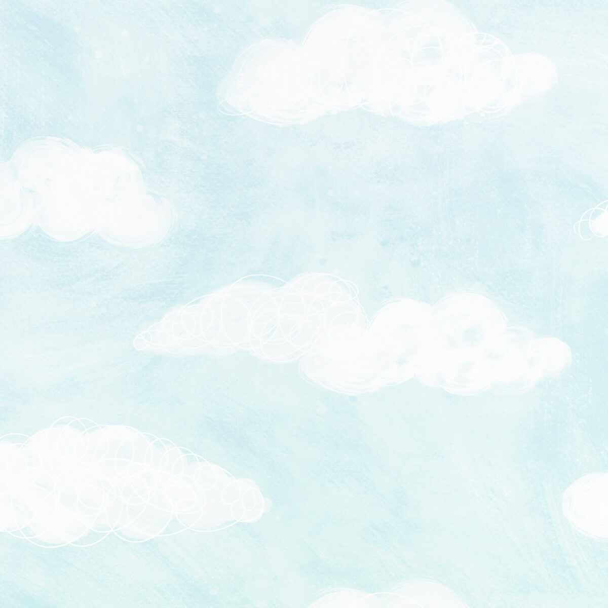 Cloud Dance Wallcovering - 1 by blue children's wallpaper from villa nova