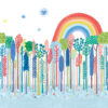 multicolour children's wallpaper from villa nova