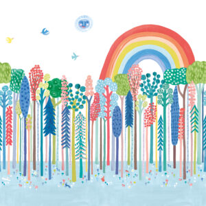 multicolour children's wallpaper from villa nova