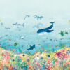 blue children's wallpaper from villa nova