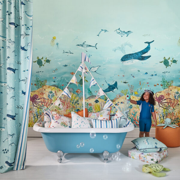 Coral Kingdom Wall Mural - 1 by Coral Kingdom Wall Mural - 1 from