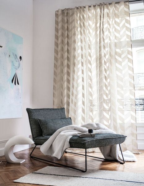 How The Seasons Inspire Interiors: Winter by Casamance - Anaphore Fabric – Marron Glace / Taupe
