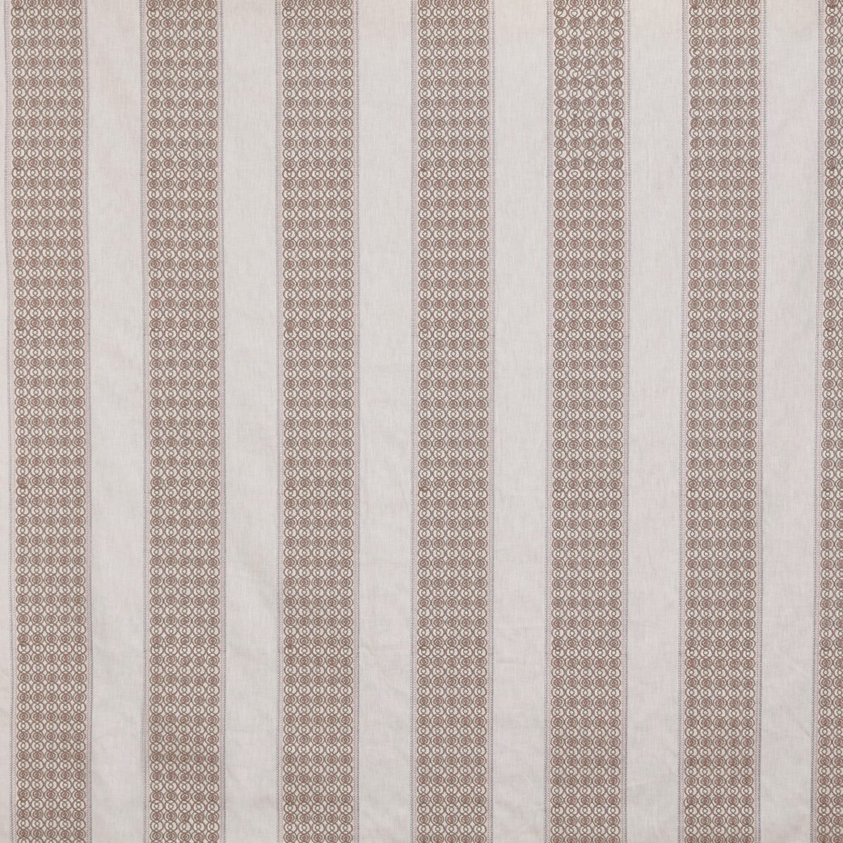 neutral striped embroideried fabric from Prestigious Textiles