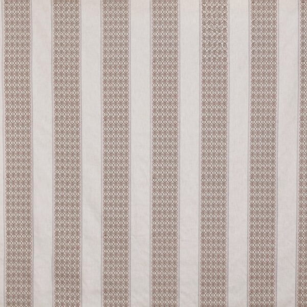 Correlli Fabric - Petal by neutral striped embroideried fabric from Prestigious Textiles