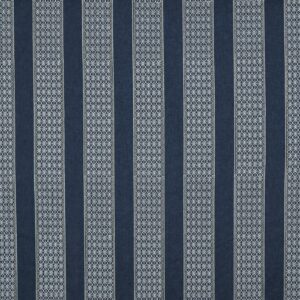 blue striped embroideried fabric from Prestigious Textiles