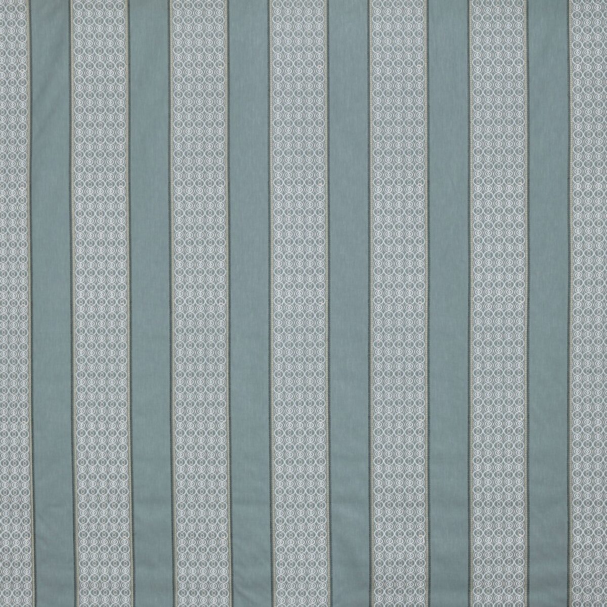 Correlli Fabric - Duck Egg by blue striped embroideried fabric from Prestigious Textiles