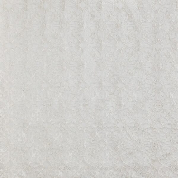 Opera Fabric - Alabaster by white traditional embroideried fabric from Prestigious Textiles