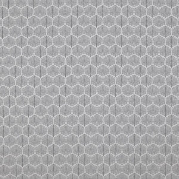 black-grey botanical jacquard fabric from Prestigious Textiles