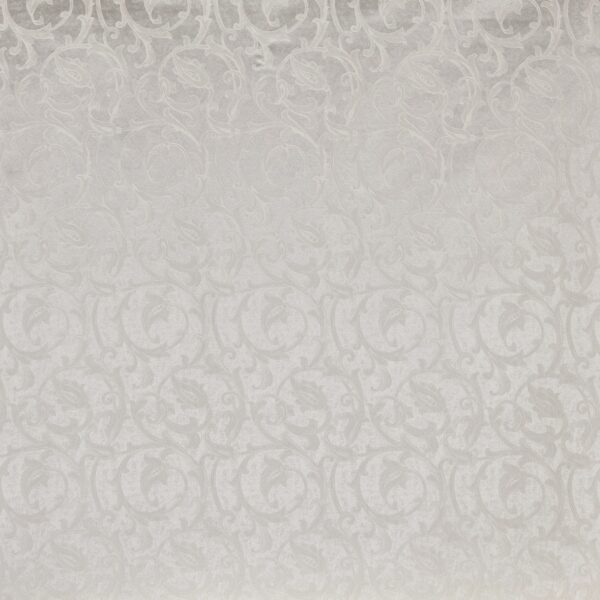 Vivaldi Fabric - Alabaster by white botanical jacquard fabric from Prestigious Textiles