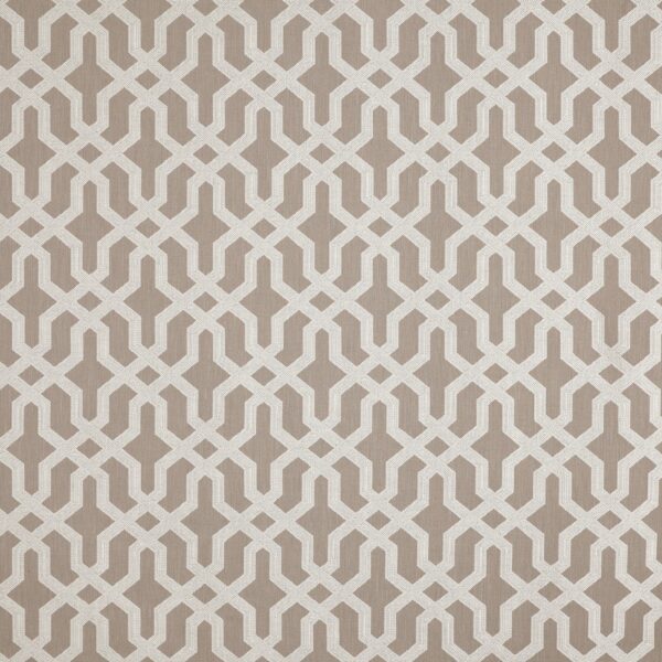 neutral geometric jacquard fabric from Prestigious Textiles