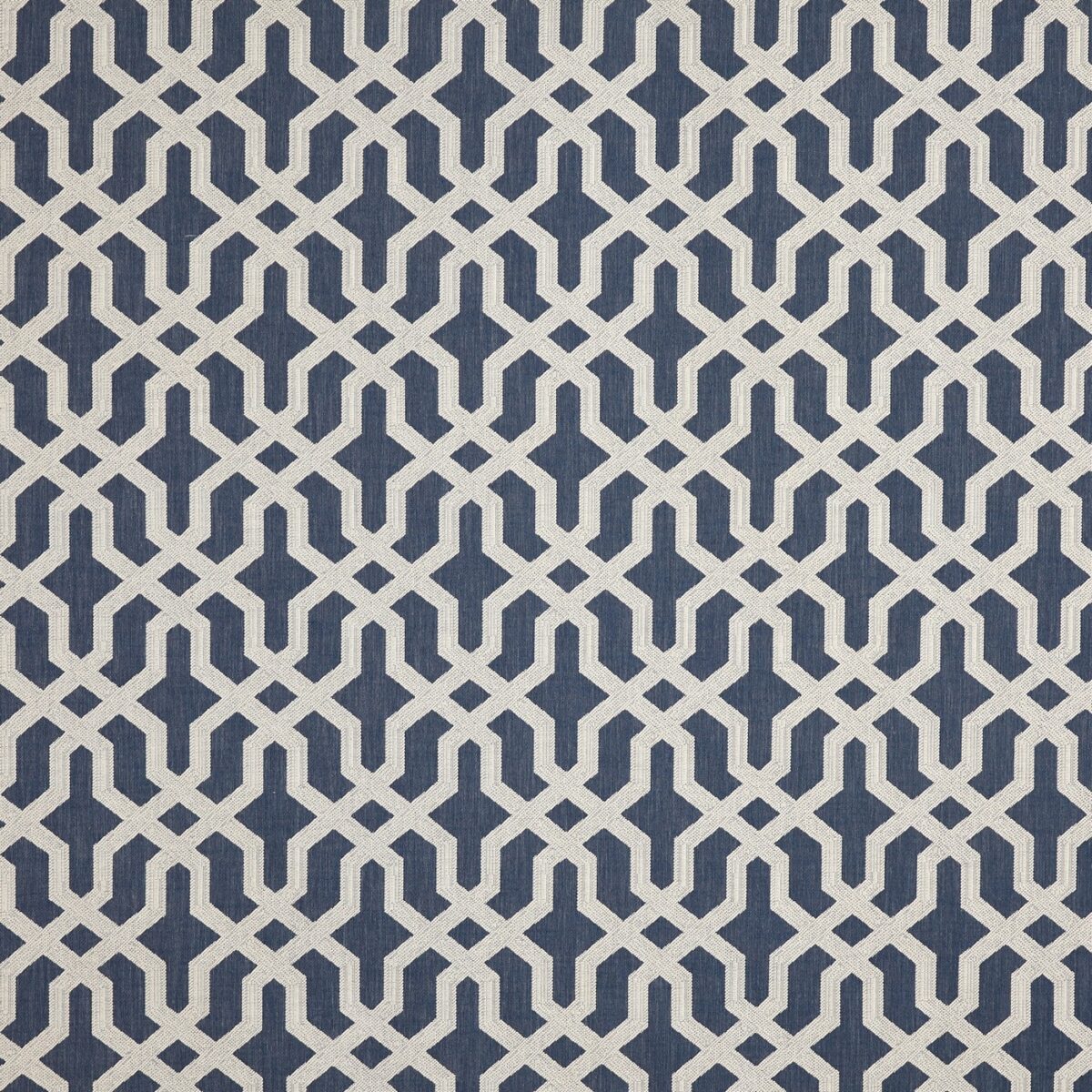 Bocelli Fabric - Navy by blue geometric jacquard fabric from Prestigious Textiles