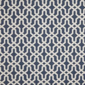 blue geometric jacquard fabric from Prestigious Textiles