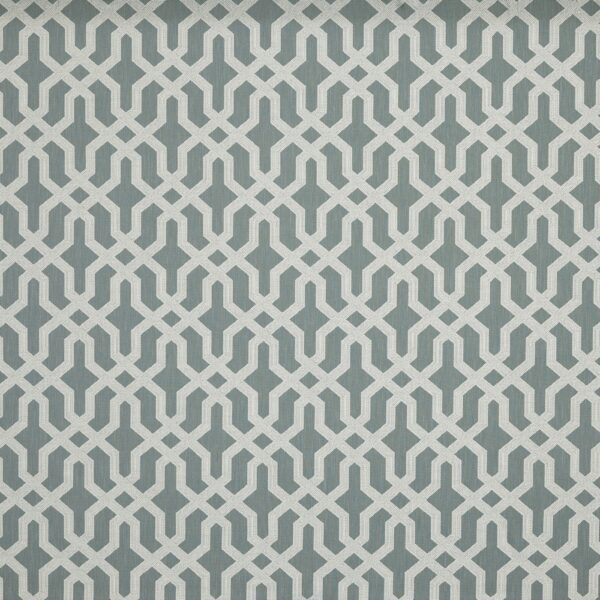 green geometric jacquard fabric from Prestigious Textiles