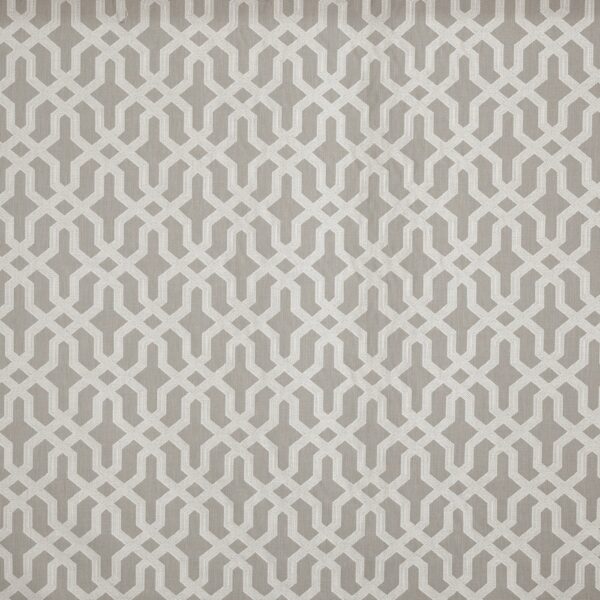 Bocelli Fabric - Feather by black-grey geometric jacquard fabric from Prestigious Textiles