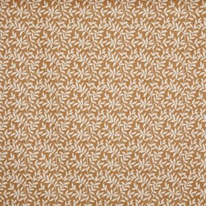 orange botanical jacquard fabric from Prestigious Textiles