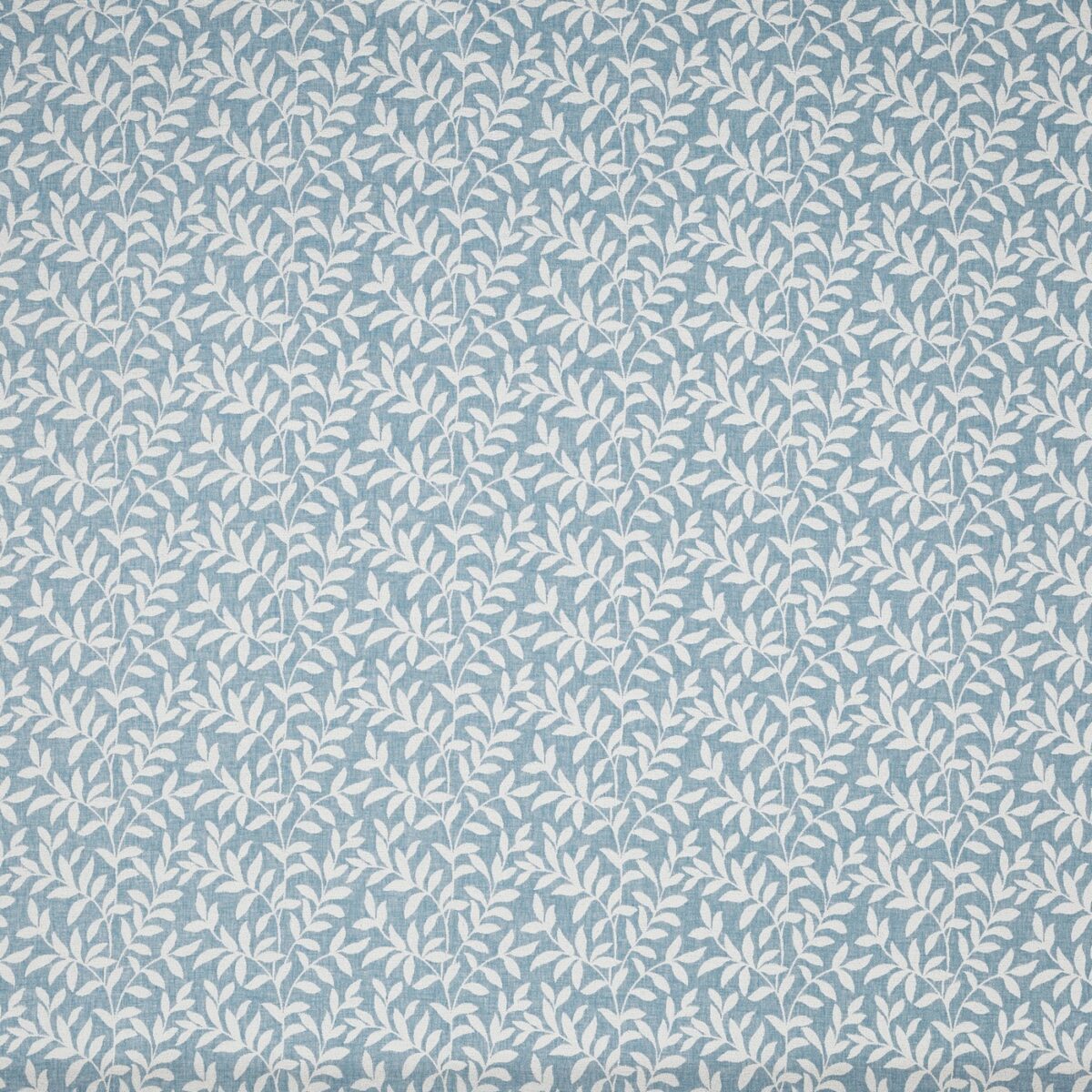 Ravel Fabric - Sky by blue botanical jacquard fabric from Prestigious Textiles