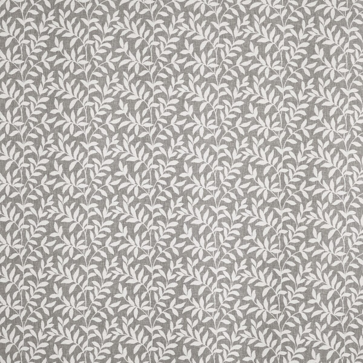 Ravel Fabric - Feather by black-grey botanical jacquard fabric from Prestigious Textiles