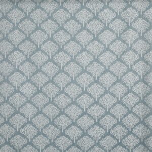 blue botanical jacquard fabric from Prestigious Textiles