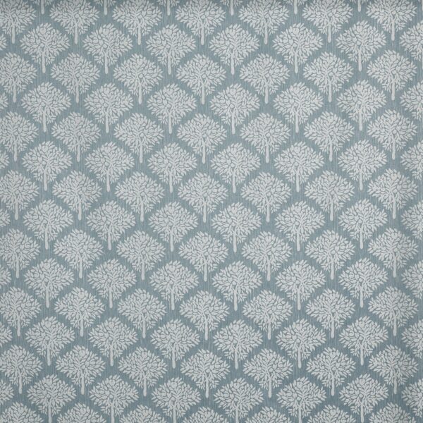 Rossini Fabric - Sky by blue botanical jacquard fabric from Prestigious Textiles