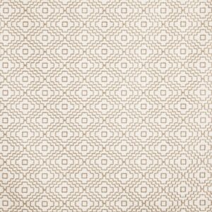 neutral geometric embroideried fabric from Prestigious Textiles