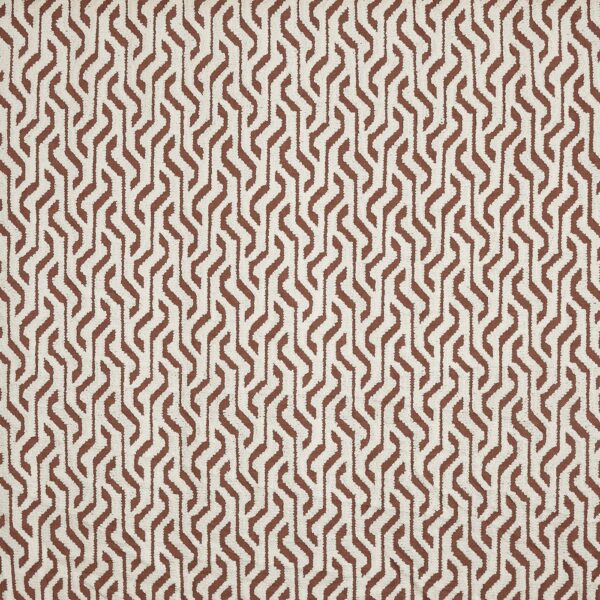 red striped embroideried fabric from Prestigious Textiles