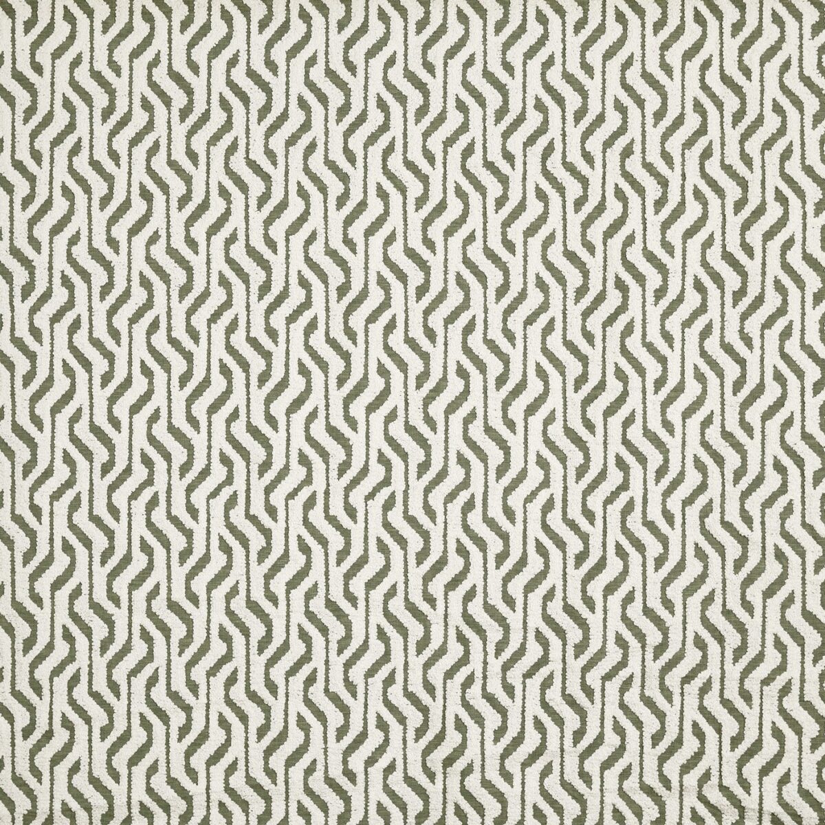 Halston Fabric - Spruce by green striped embroideried fabric from Prestigious Textiles