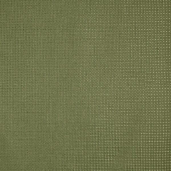 Caro Fabric - Spruce by green plain woven fabric from Prestigious Textiles