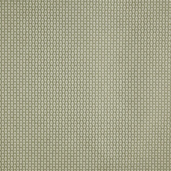 Sander Fabric - Spruce by green geometric woven fabric from Prestigious Textiles