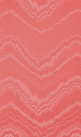 Contour Fabric - Coral by orange striped linen fabric from Matthew Williamson