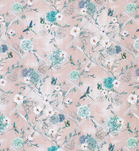 pink animal linen fabric from Matthew Williamson