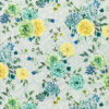 blue botanical linen fabric from Matthew Williamson