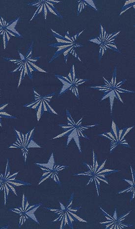 Sirius Fabric - Navy by blue misc cotton fabric from Matthew Williamson