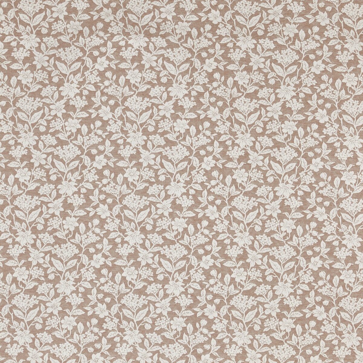 orange botanical jacquard fabric from Prestigious Textiles