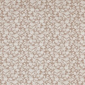 orange botanical jacquard fabric from Prestigious Textiles