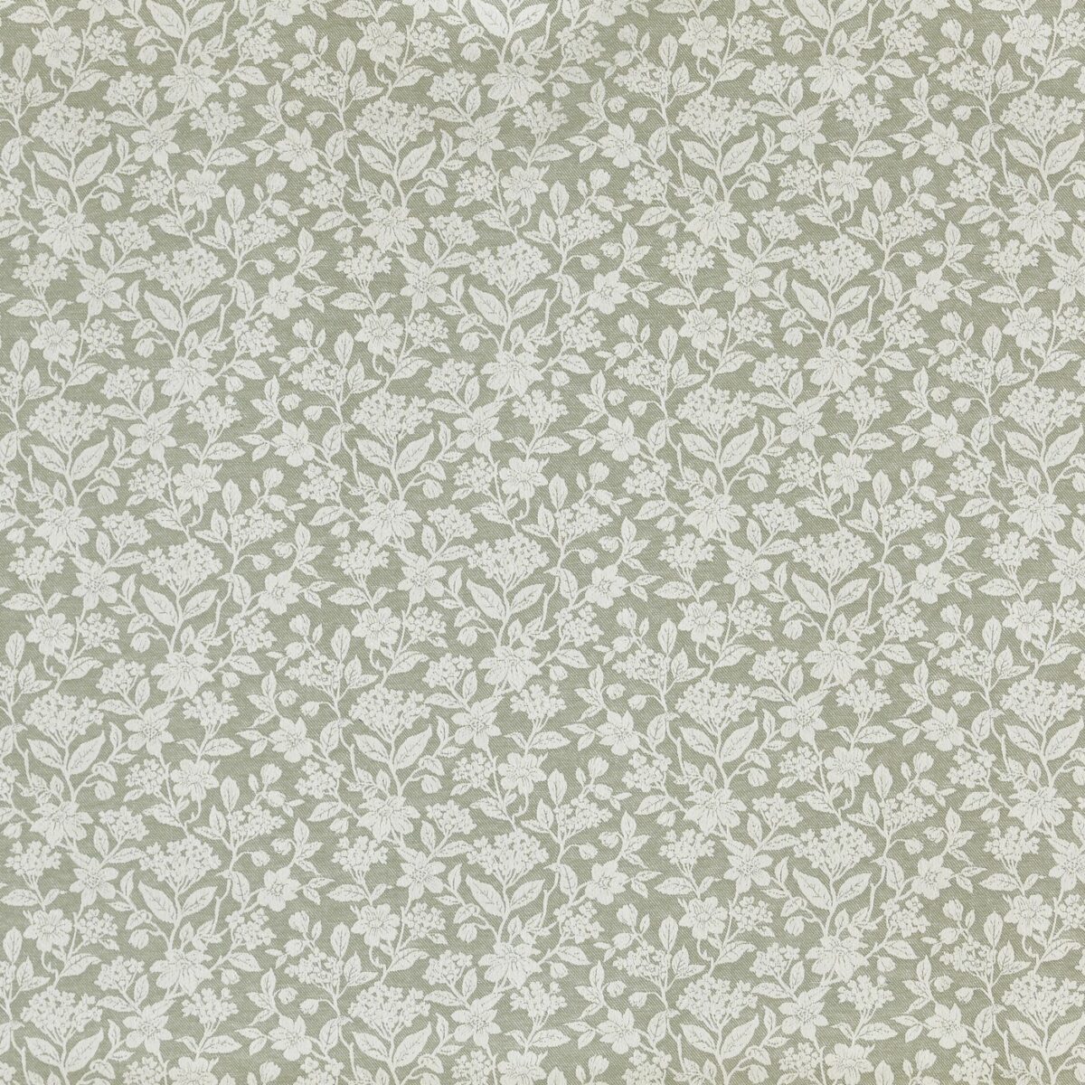 Rosana Fabric - Willow by green botanical jacquard fabric from Prestigious Textiles