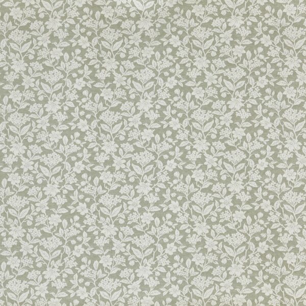 Rosana Fabric - Willow by green botanical jacquard fabric from Prestigious Textiles